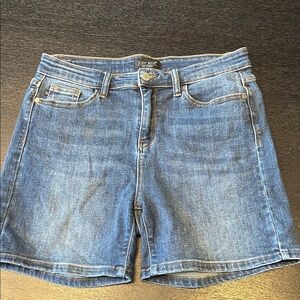 Judy Blue Mid-Wash Denim Shorts
